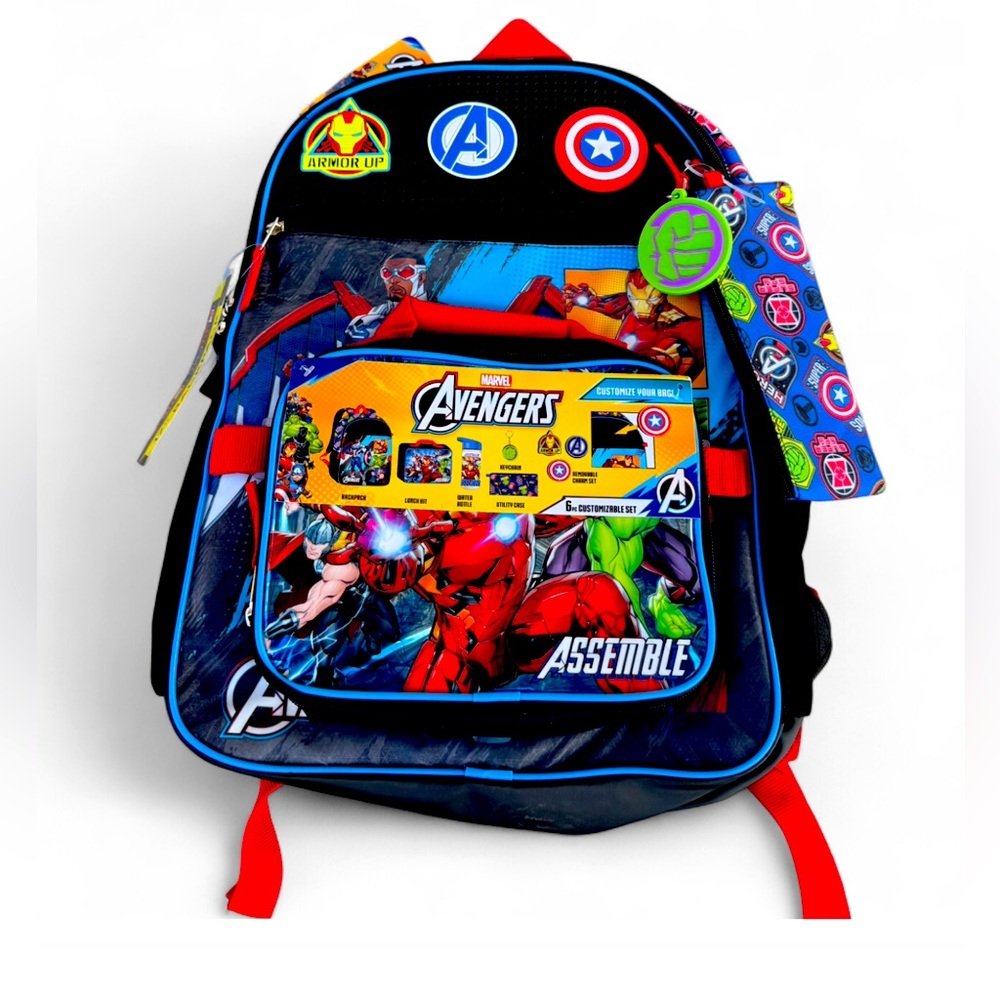 Avengers Backpack with Superhero Graphics